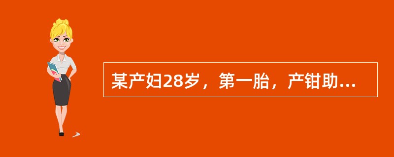 某产妇28岁，第一胎，产钳助产，产后第4天，产妇自述发热，下腹微痛，查体温38℃，双乳稍胀，无明显压痛，子宫脐下二指轻压痛，恶露多而浑浊，有臭味。应考虑