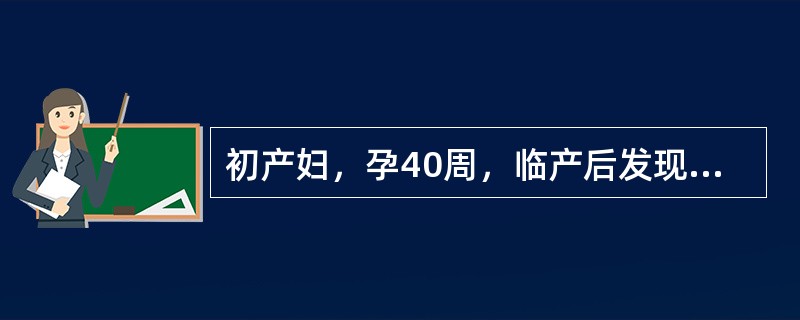 初产妇，孕40周，临产后发现胎儿纵轴与母体纵轴相互垂直，血压正常，胎心140次／分。现胎心140次／分，目前应采取的措施是