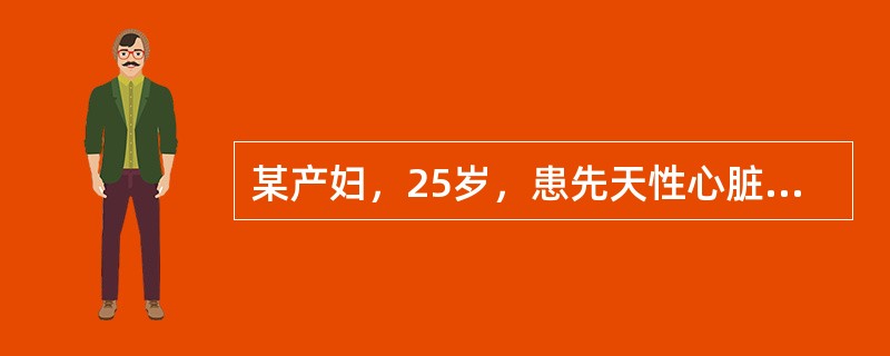 某产妇，25岁，患先天性心脏病，心功能Ⅱ级，现妊娠足月入院待产。对该孕妇的护理中，错误的是