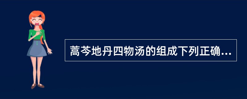 蒿芩地丹四物汤的组成下列正确的是