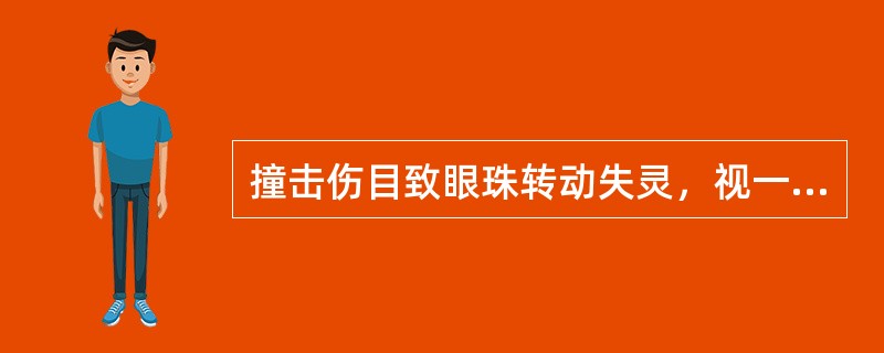 撞击伤目致眼珠转动失灵，视一为二，可能是以下哪种组织受伤