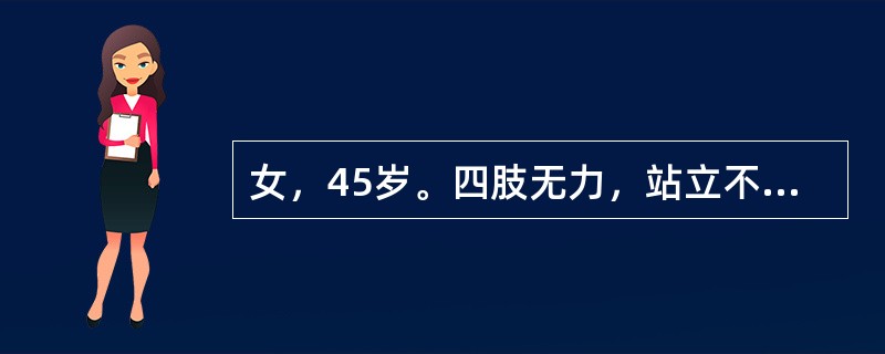 女，45岁。四肢无力，站立不稳，进行性加重，无外伤史。查体：双下肢肌张力高，腱反射亢进。Hoffmann(+)，Babinski(+)其诊断为
