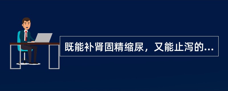 既能补肾固精缩尿，又能止泻的药物是