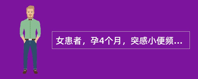 女患者，孕4个月，突感小便频数而急，尿黄赤，灼热刺痛，胸闷食少。舌红苔黄腻，脉滑数。辨证应属：