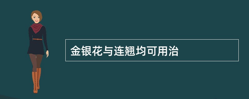 金银花与连翘均可用治