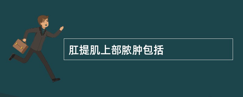 肛提肌上部脓肿包括