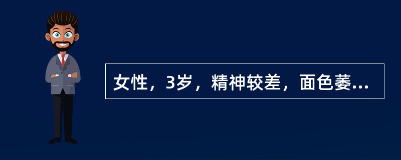 女性，3岁，精神较差，面色萎黄，形体瘦弱，除厌食、拒食外，若进食选举稍多或进较难消化食物，则大便夹有残渣，容易出汗，舌质淡，舌苔薄白。下列哪项不属脾胃气虚型厌食的表现