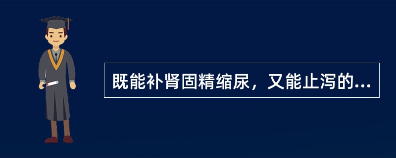 既能补肾固精缩尿，又能止泻的药物是