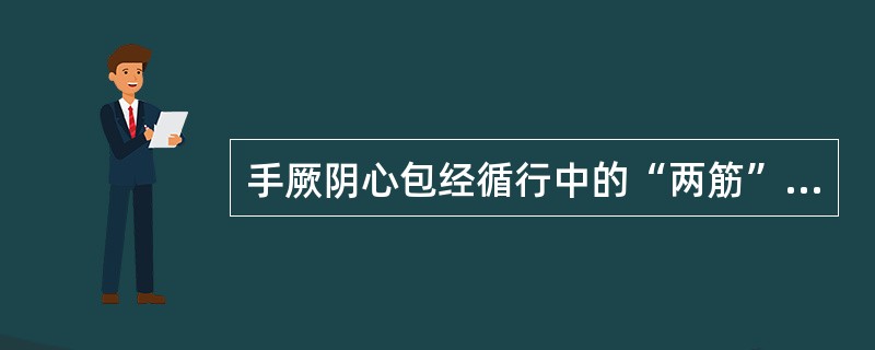 手厥阴心包经循行中的“两筋”指的是