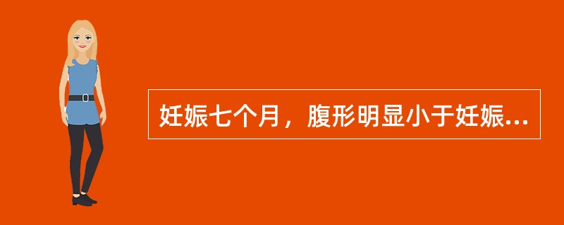 妊娠七个月，腹形明显小于妊娠月份，胎儿存活，腰膝酸软，纳少便溏，手足不温，舌淡苔白，脉沉迟。其证候是