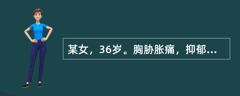 某女，36岁。胸胁胀痛，抑郁易怒，胃脘闷胀，食欲不振，脉弦。若属肝胃不和，诊断意义最小的症状是