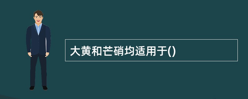 大黄和芒硝均适用于()