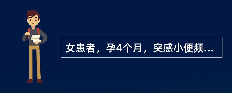 女患者，孕4个月，突感小便频数而急，尿黄赤，灼热刺痛，胸闷食少。舌红苔黄腻，脉滑数。辨证应属：