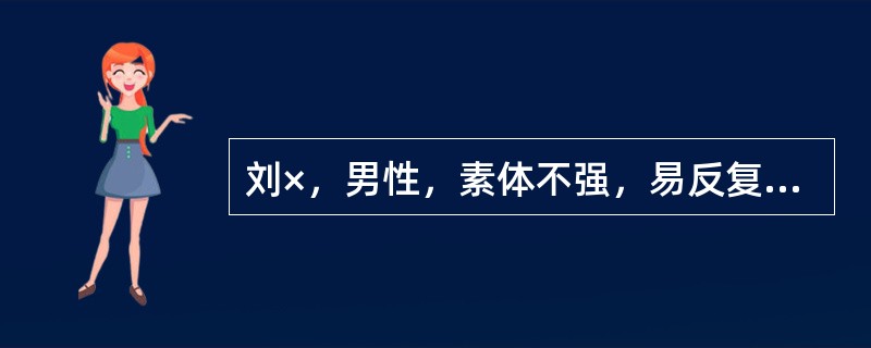 刘×，男性，素体不强，易反复感冒，气短懒言，自汗，时寒时热，舌质淡，苔薄白，脉虚弱。若患者出现腰酸腿软，眩晕耳鸣，口干咽痛，舌红，少津，脉沉细。则治疗宜用