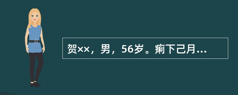 贺××，男，56岁。痢下己月余不愈。现下痢稀薄，带有白冻，甚则滑脱不禁，腹部隐痛，口淡不渴，食少神疲，腰酸肢冷，舌质淡，苔薄白，脉沉细弱。根据患者上述临床特征，此患者中医辨证应属于