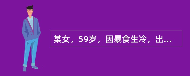 某女，59岁，因暴食生冷，出现呃逆，月余不愈。诊见呃声沉缓有力，伴胸膈，胃脘不舒，得热呃减，天气变冷则加重，喜热食，口淡不渴，舌淡，苔白润，脉迟。若寒气较重，脘腹胀痛者，宜