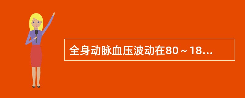 全身动脉血压波动在80～180mmHg范围内，肾血流量由于血管口径的相应变化，仍能保持相对稳定，属于