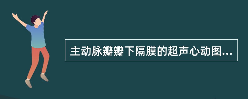 主动脉瓣瓣下隔膜的超声心动图改变是