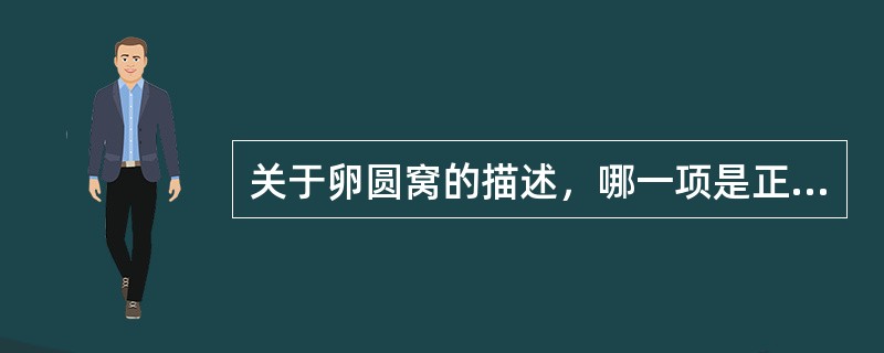 关于卵圆窝的描述，哪一项是正确的