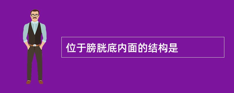 位于膀胱底内面的结构是