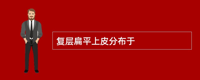 复层扁平上皮分布于