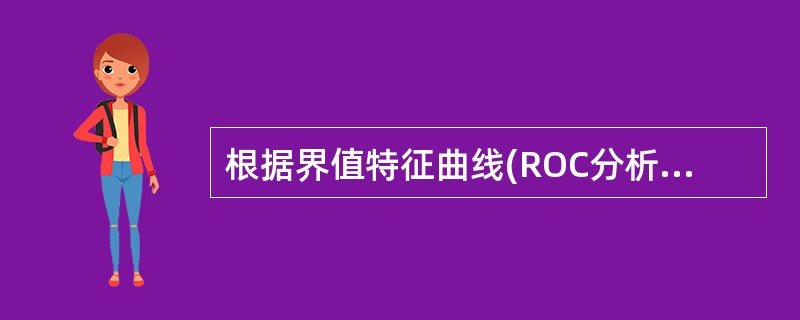 根据界值特征曲线(ROC分析)的判断标准，如果真阳性率小于假阳性率