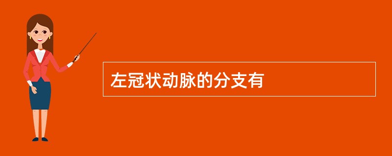 左冠状动脉的分支有