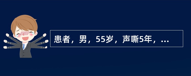 患者，男，55岁，声嘶5年，有长期吸烟史。检查：无呼吸困难。间接喉镜检查：声带慢性充血，右侧声带中部增生，有白色斑片状物，声带活动正常。最佳的治疗方案是