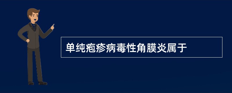 单纯疱疹病毒性角膜炎属于