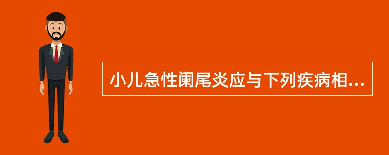 小儿急性阑尾炎应与下列疾病相鉴别