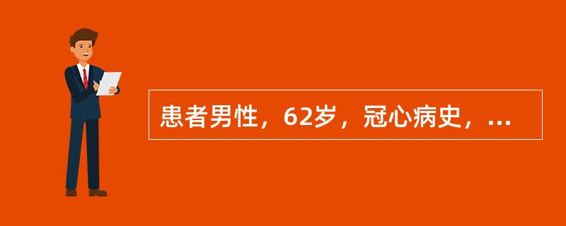 患者男性，62岁，冠心病史，突发胸痛不能缓解入院。图5-28系患者胸痛发作后1小时、24小时及3周的心电图记录，应诊断为<img style="width: 635px; height