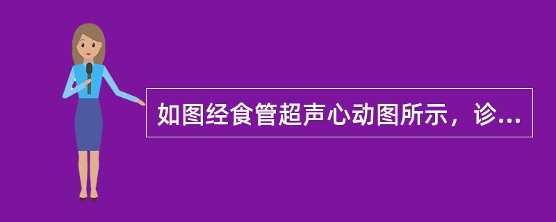 如图经食管超声心动图所示，诊断应为<img border="0" style="width: 366px; height: 272px;" src=&qu