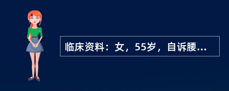 临床资料：女，55岁，自诉腰部不适，尿少。临床物理检查：肾区叩痛。化验检查：血肌酐、尿素氮增高，尿蛋白4+。超声综合描述：左肾8．0cm×3．8cm×3．6cm，右肾7．4cm×3．7cm×3．6cm