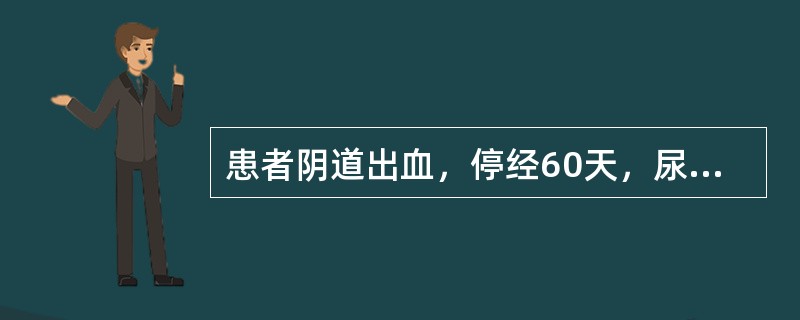 患者阴道出血，停经60天，尿HCG(+)，超声见子宫稍增大，宫腔内未见胎囊及胎芽，应考虑()