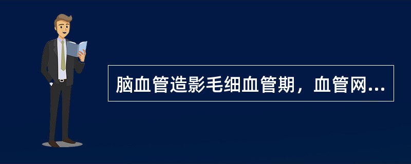 脑血管造影毛细血管期，血管网最丰富的颅内正常结构是()