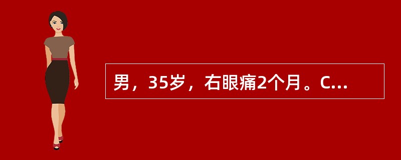 男，35岁，右眼痛2个月。CT示右泪腺增大，边缘模糊，眶壁骨质正常，增强扫描示泪腺轻度强化，应诊断为