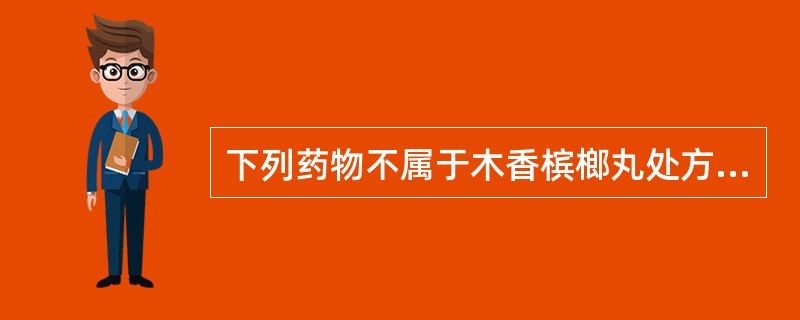 下列药物不属于木香槟榔丸处方中的药的是