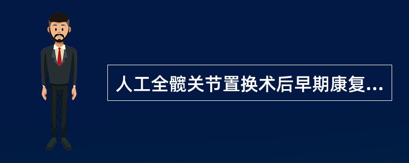 人工全髋关节置换术后早期康复的目标是()