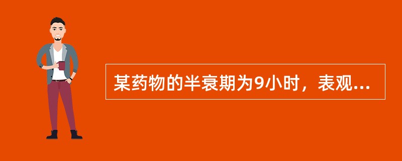 某药物的半衰期为9小时，表观分布容积为100 L，以150 mg/h的速度静脉滴注。<br />稳态血药浓度为