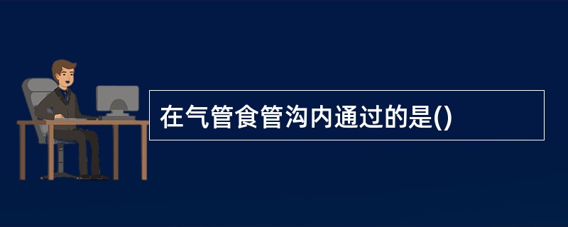 在气管食管沟内通过的是()
