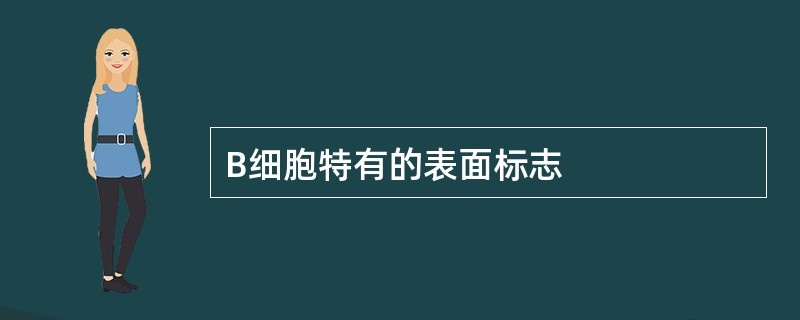 B细胞特有的表面标志