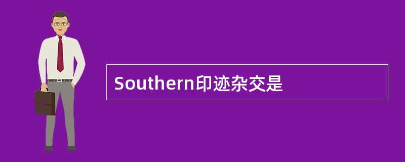 Southern印迹杂交是