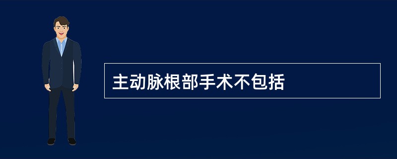 主动脉根部手术不包括