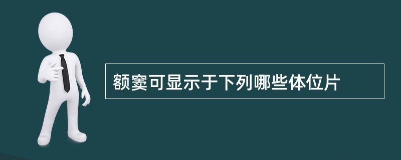 额窦可显示于下列哪些体位片