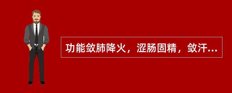 功能敛肺降火，涩肠固精，敛汗止血的药物是（）。