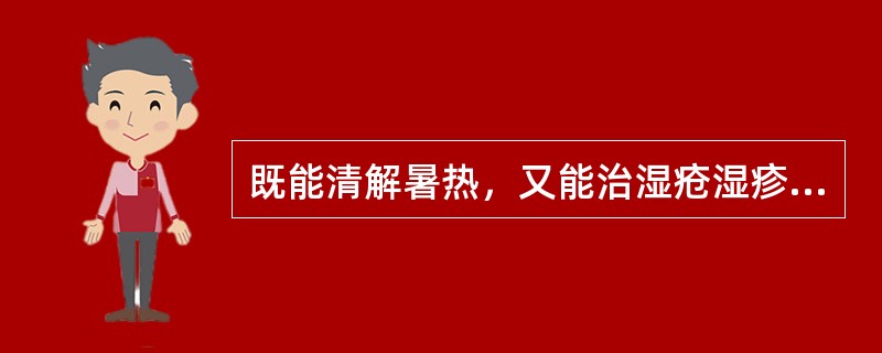 既能清解暑热，又能治湿疮湿疹的药物是（）。