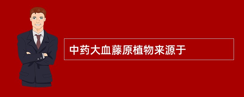 中药大血藤原植物来源于