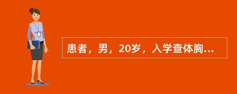 患者，男，20岁，入学查体胸透，发现左侧胸腔第6胸椎旁有直径约6cm圆形肿块影。最可能的诊断是