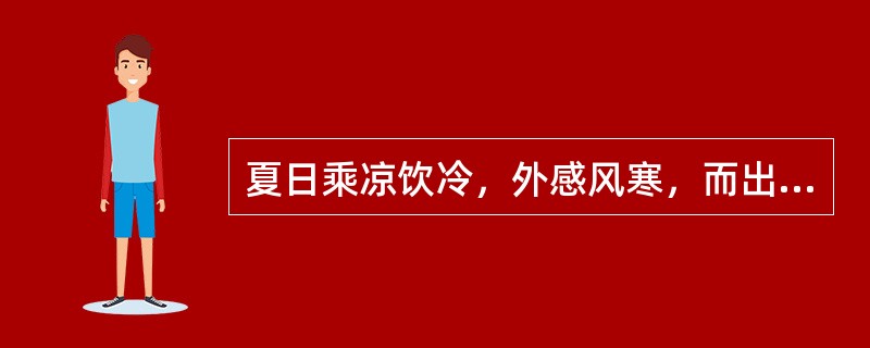 夏日乘凉饮冷，外感风寒，而出现发热恶寒，头痛无汗及腹痛吐泻等，宜选何药最佳
