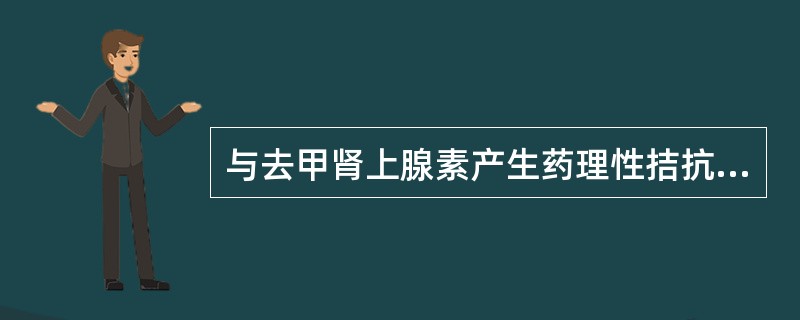 与去甲肾上腺素产生药理性拮抗的药物有